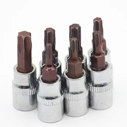 2022NEW 1Pc Torx Tournevis Bits 1/4 Pouces Clé À Douille Outils À Main T10 T15 T20 T25 T27 T30 T40 