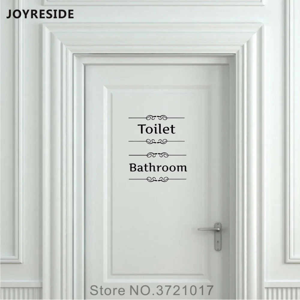 Виниловая наклейка для туалета унисекс XY098|sticker decoration|toilet doorbathroom sign |