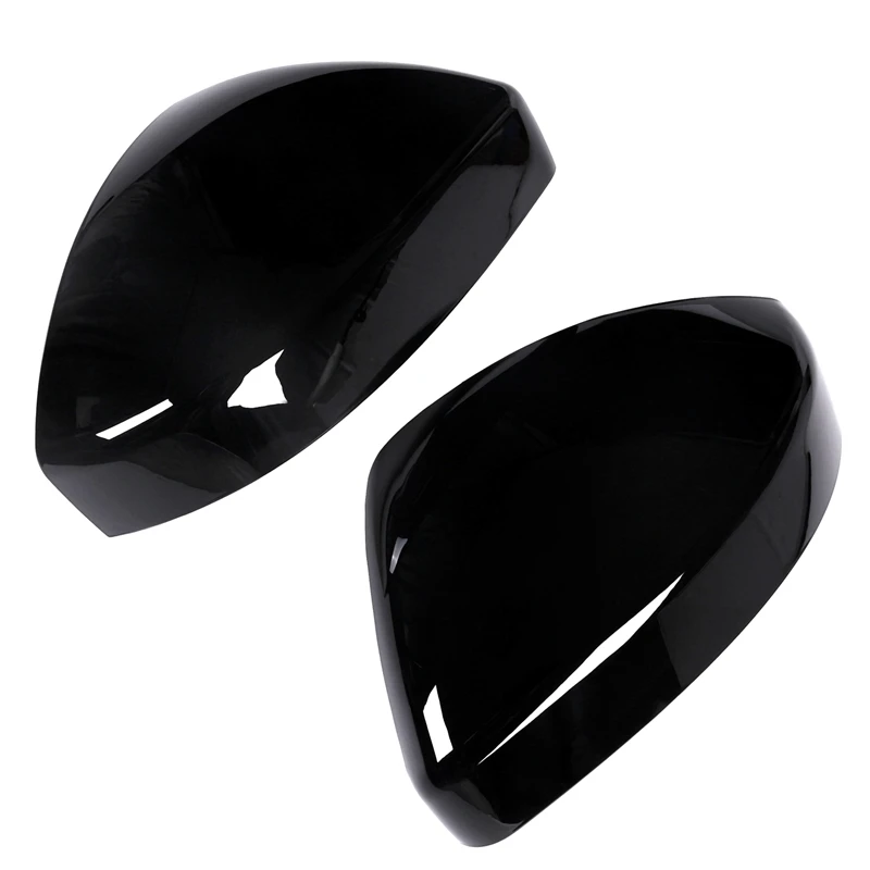 2Pcs Carbon Fiber Style Abs Plastic Side Rearview Mirror Cap Cover Trim For Land Rover Discovery Sport Range Rover Velar