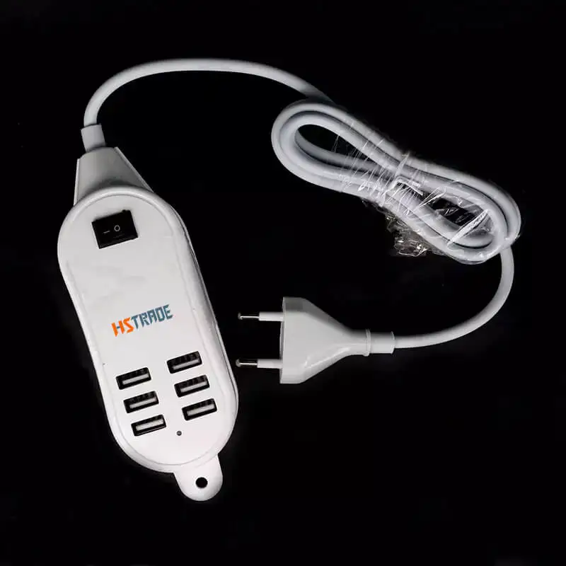 Hstrade 6 Порты USB Зарядное устройство для IPhone IPad Samsung несколько стены зарядки 5 В/3A ЕС