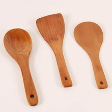 1 шт. деревянная ложка-Лопатка для антипригарного горшка деревянная ложка для риса кухня, кухонная утварь инструмент для кухни 10150C