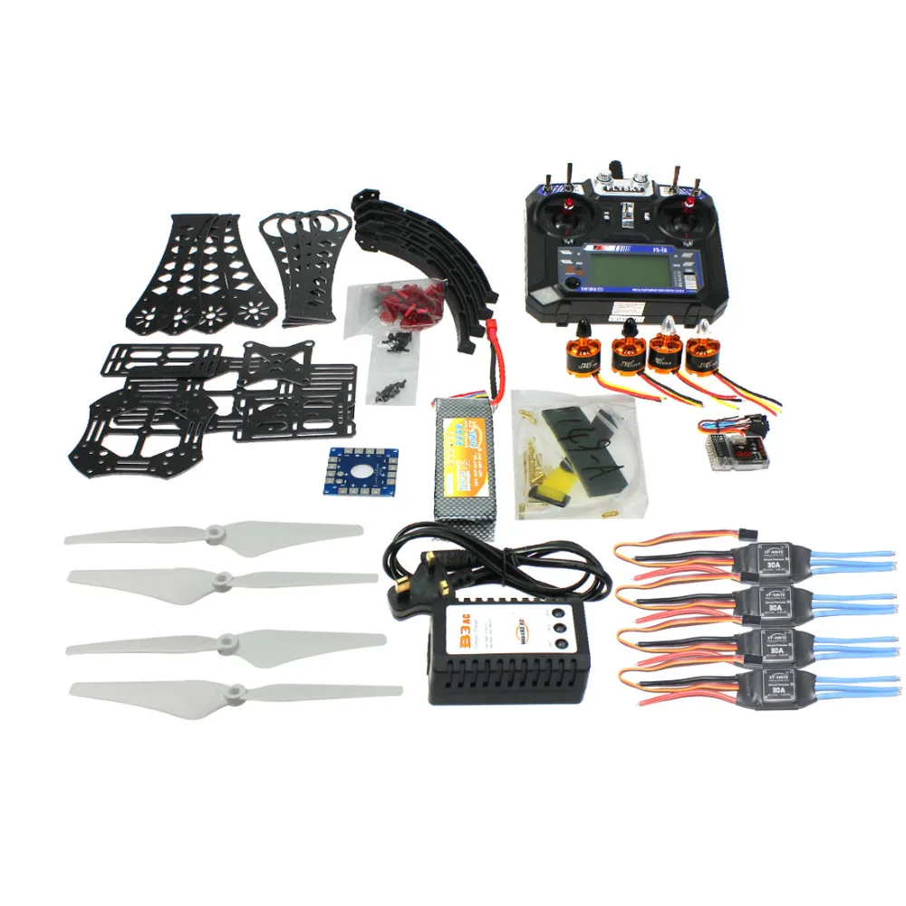 $166.5 JMT DIY RC Drone Quadrocopter RTF With X4M380L Frame Kit QQ Super FSi6 TX Drone Accessory F14893H