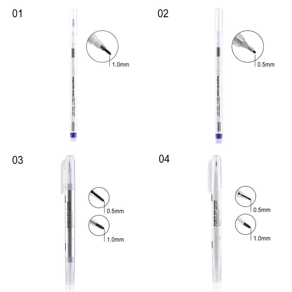 1 шт. хирургический маркер для кожи, маркер для бровей, ручка для татуировки, маркер для кожи, ручка с измерительной линейкой, позиционирование, набор инструментов для красоты