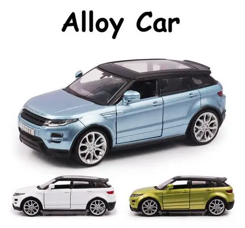 Сплав модель автомобиля SUV 1:35 для Land Rover Evoque Diecast игрушки отступить автомобиля коллекция малыш подарки модель суперкара
