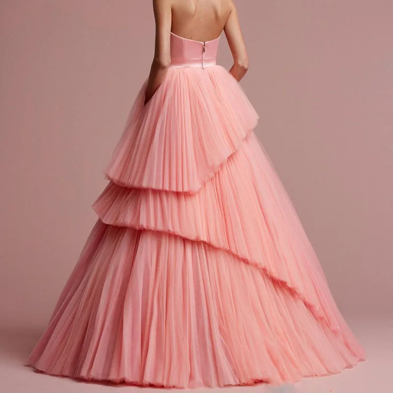 Уникальное Розовое Бальное Платье Haute Couture Vestido de festa вечерние платья из фатина