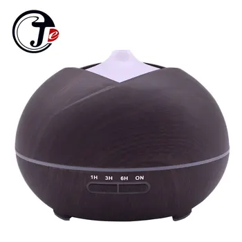 

400ML Electric Humidifier Essential Aroma Oil Diffuser Ultrasonic Wood Grain Air Humidifier USB Mini Mist Maker LED Light