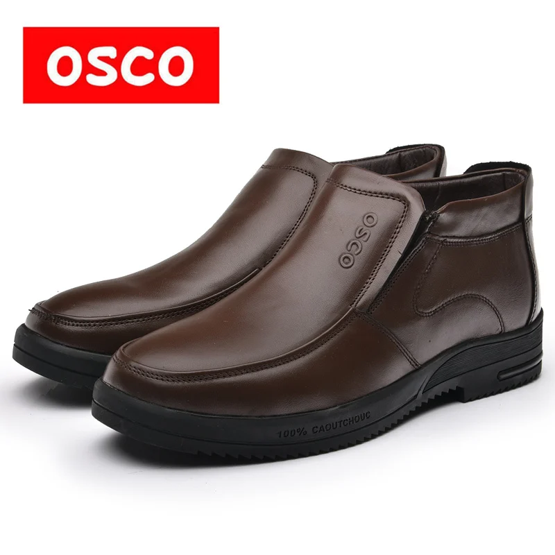 OSCO PUBG  Factory direct Natural Cow Leather Winter Men 