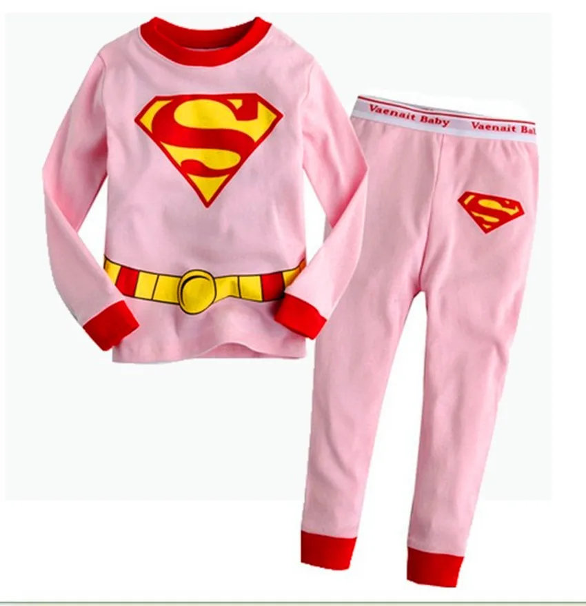 Новые детские пижамные комплекты для маленьких мальчиков и девочек, повседневные пижамы с героями мультфильмов, детские пижамы с человеком-пауком, одежда для сна - Цвет: Picture 1