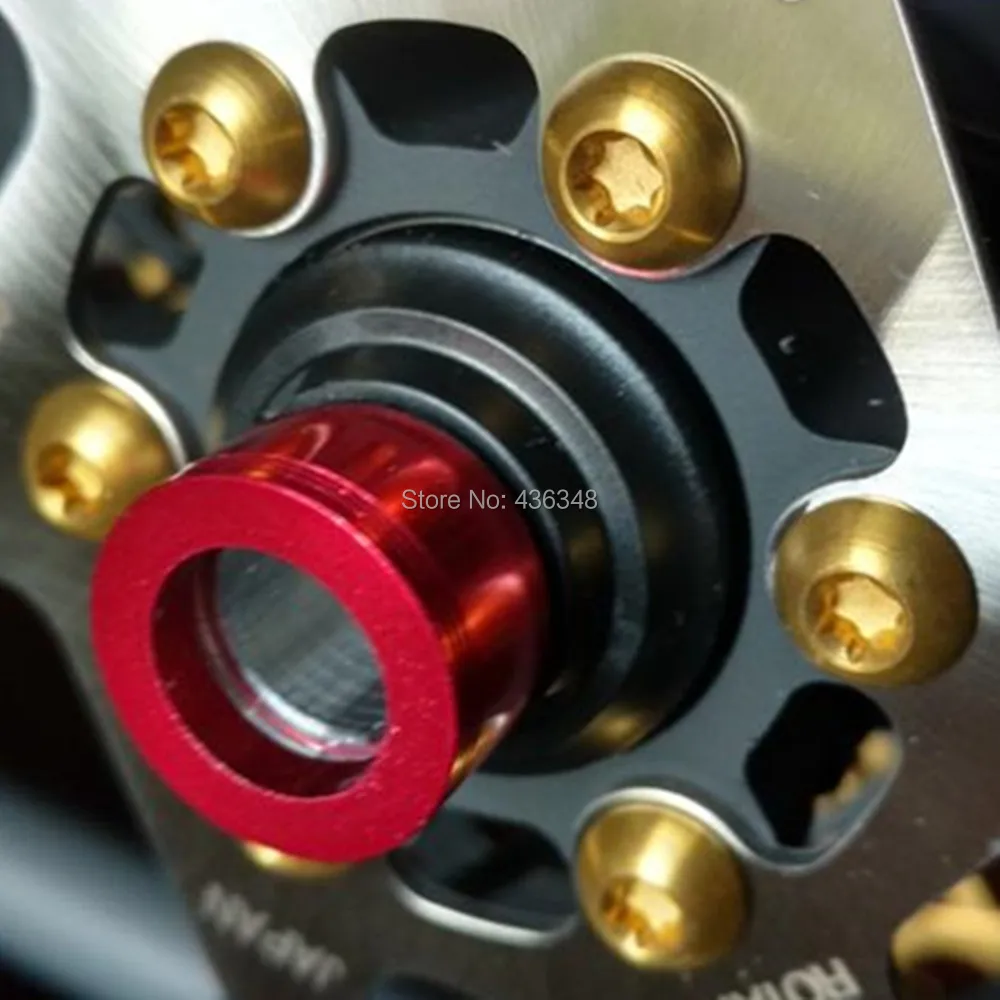 Gold M5x10mm T25 Ti Titanium Button Head Disc Brake Rotor BoltsDisk Rotor Bolt