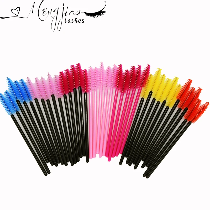 

100pcs/Lot Disposable Eyelash Brush Mascara Wands Applicator lash extension tools eyelash extension eyelashes makeup tools