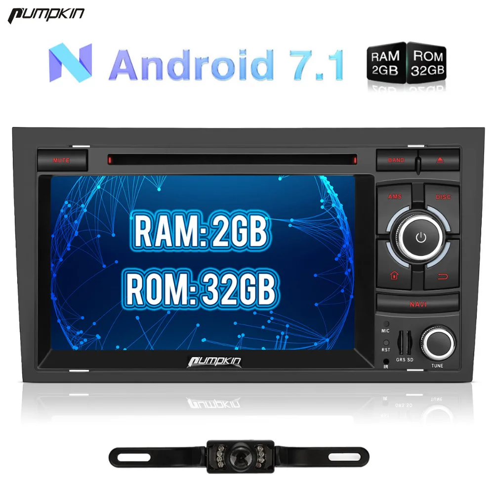 Clearance Pumpkin 2 Din7" Android 7.1 Car Multimedia DVD Player For Audi A4 2003-2008 GPS Navigation Car Stereo FM Rds Radio Wifi Headunit 0 Clearance Pumpkin 2 Din7" Android 7.1 Car Multimedia DVD Player For Audi A4 2003-2008 GPS Navigation Car Stereo FM Rds Radio Wifi Headunit 0