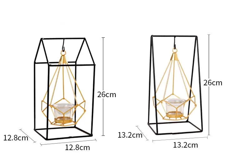 Скандинавские Lron художественная Геометрическая люстра-подсвечник свадебный реквизит украшение дома металлические поделки для гостиной Рождественский подсвечник