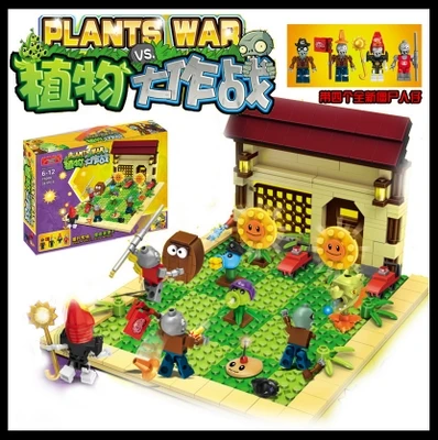 

New plants vs zombies struck game toy action toy & figures Building Blocks Bricks brinquedos toys Like lepin my world minecraft