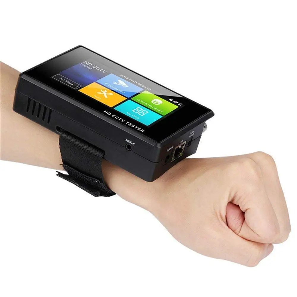 

4 Inch CCTV Camera Tester Suit for 4K H265 H264 IP 8MP AHD/TVI / CVI CVBS Monitor PTZ Controller ONVIF IPC Tester