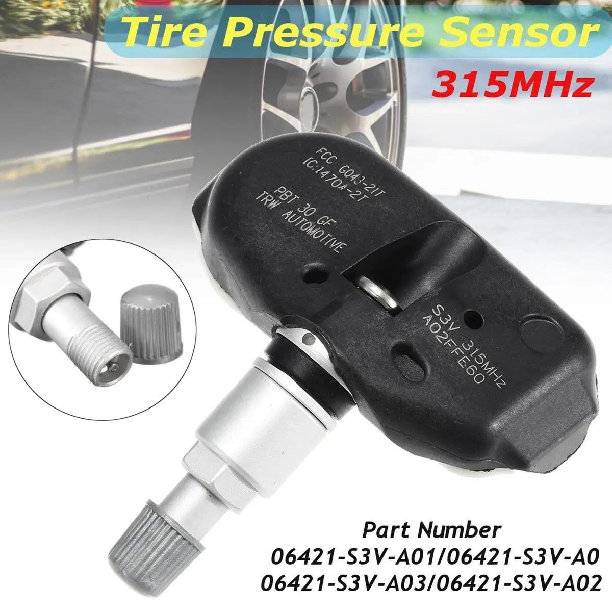 

Tire Pressure Sensor TPMS 315MHz 06421-S3V-A04 For Acura MDX RL TL Honda Odyssey