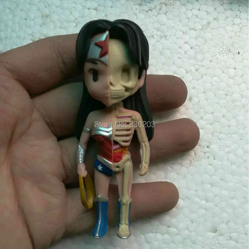 4D master vision wonder woman XXRAY Mighty Jaxx смешной анатомический медицинский Jason Freeny Скелет анатомическая научная образовательная игрушка