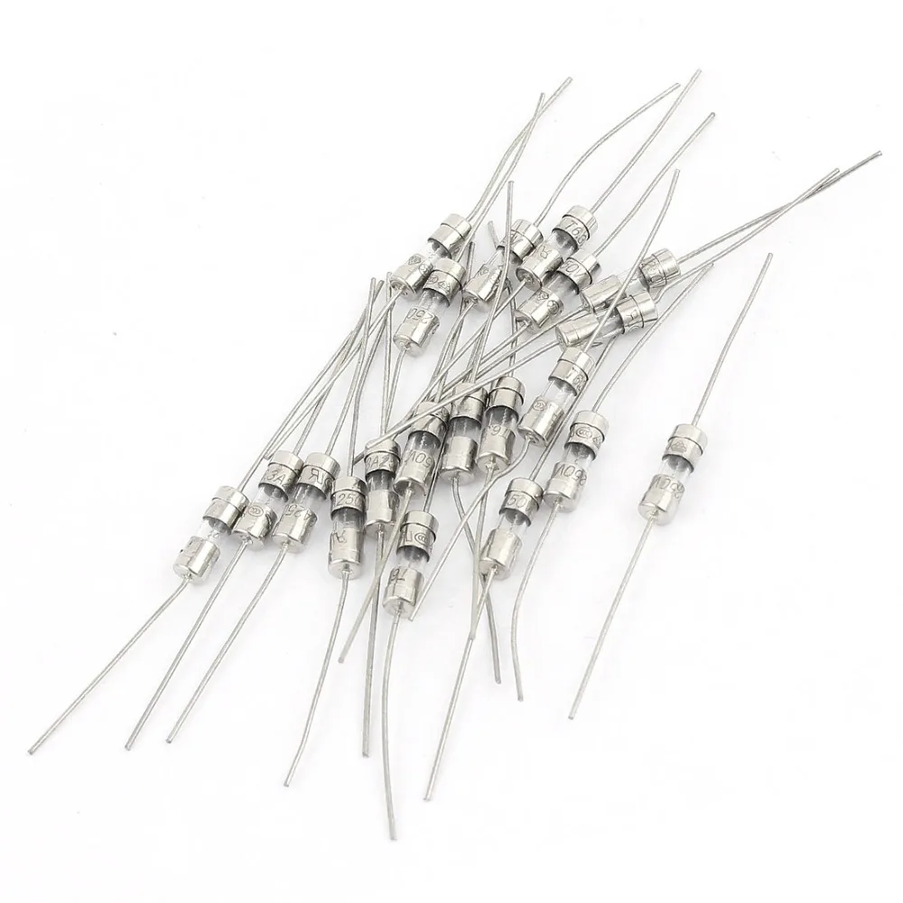 Buy 20 Pcs AC 250V 6.3A 4x11mm Slow blow Acting Axial