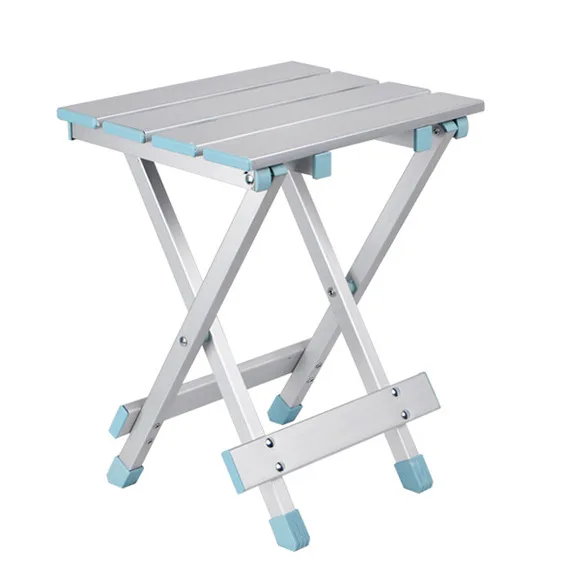 

LK620 Outdoor Folding Aluminum Alloy Stool 200kg Bearing Portable Fishing Camping Stool Home Small Chair For Children 25*25*39cm