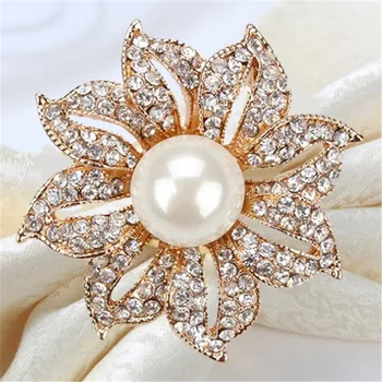 

24pcs/lot alloy flower Design Napkin Rings for Wedding Receptions Gifts Holiday Banquet Dinner Table Decoration free shipping