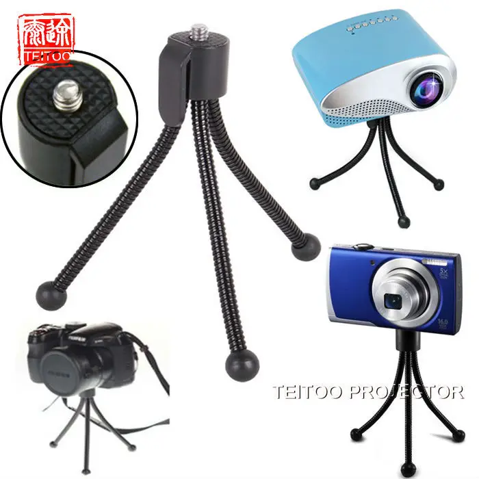 

3x New Black Mini Flexible Octopus Tripod Table Lightweight Stand Mount Holder for Mini Projector Digital Camera DV CCTV Camera