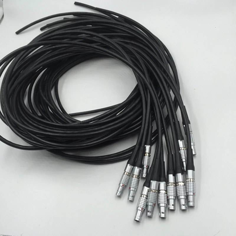 LEMO 0b connector 5 pin plug welding cable 1M, FGG.0B.305.CLAD, Camera ...