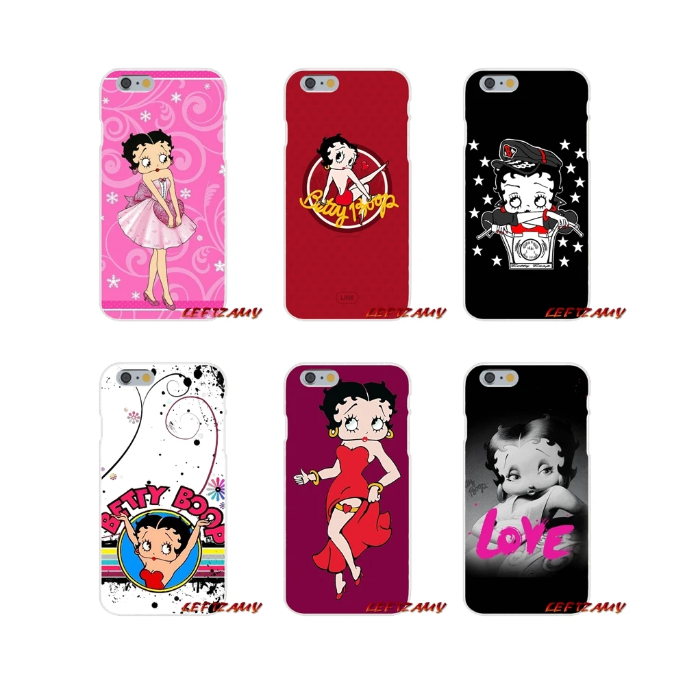 

For Xiaomi Redmi 3 3S 4A 5A Pro Mi4 Mi4C Mi5S Mi6X Mi Max2 Note 3 4 5A Accessories Phone Shell Covers betty boop girl