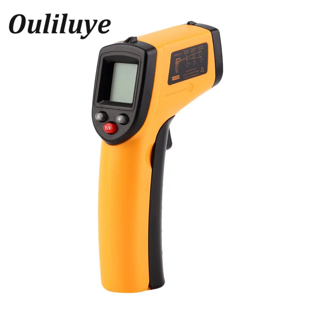

1 PCS Digita lnfrared Thermometer Non Contact Infrared Pyrometer LCD Display IR Laser Temperature Meter Point Gun -50~330degree