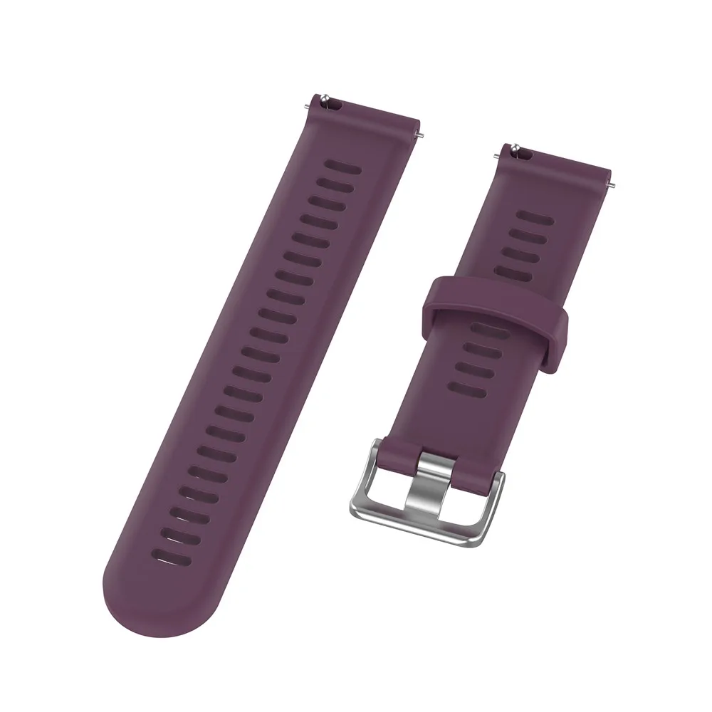 20 ремешок для часов, мм для Garmin Forerunner 245/645/245 M/Vivoactive 3 силиконовый смарт-ремешок для наручных часов для Galaxy watch 42 мм браслеты - Цвет ремешка: Purple