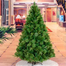 Год Рождество 1,8 м/180 см высококлассные смешанные сосновые иглы Рождественские елочные украшения Рождественский базар