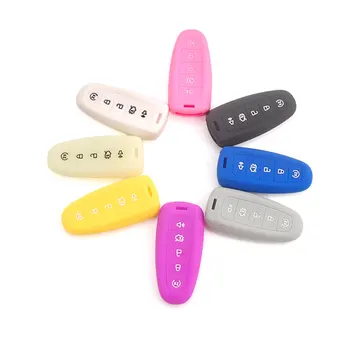 

BBQ@FUKA 50PCS Car Key Silicone Holder Smart Key Fob Cover Shell Case Fit For Ford MKS MKT Edge Explorer