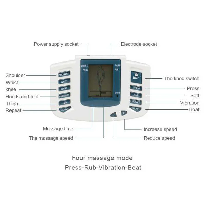 JR-309A Multi-functional Digital Electrical Tens Acupuncture Therapy Massager Slimming Body Stimulator Machine + therapy slipper JR-309A Multi-functional Digital Electrical Tens Acupuncture Therapy Massager Slimming Body Stimulator Machine + therapy slipper