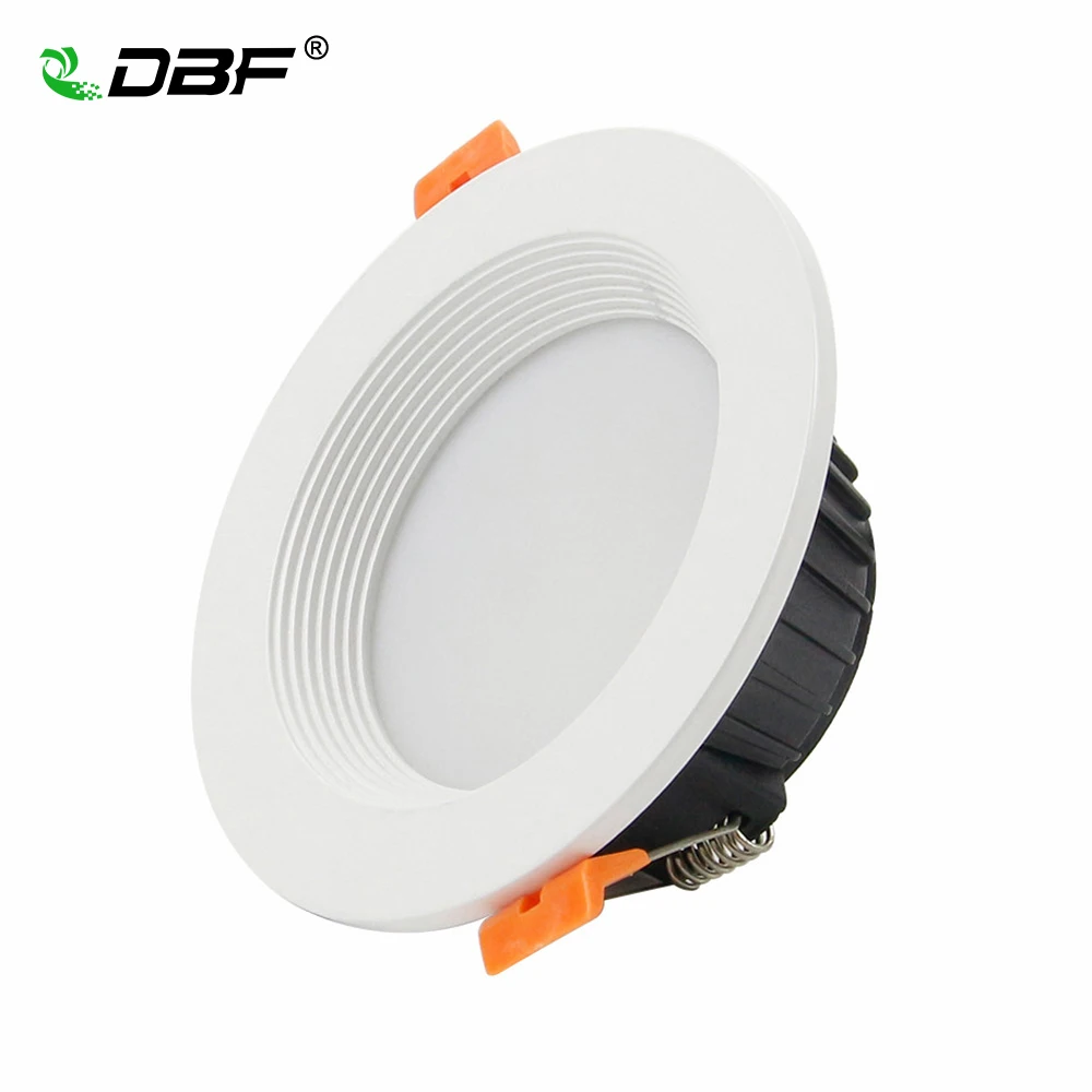 [DBF]Dimmable 7W 10W 12W LED Panel Down Light High Power SMD 5730 LED Downlight LED Recessed Ceiling Light Spotlight 220V+Driver