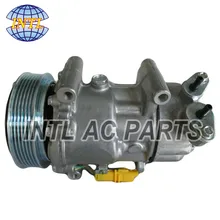 9800822280 5215310145 6453XJ 9655191580 6453QG 6453QE Санден 6V12 SD6V12 Авто A/C компрессор для citroen fiat peugeot 206