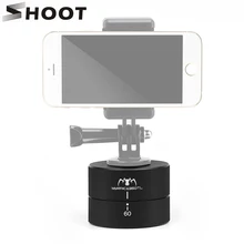 Promo offer SHOOT 360 Degrees Time Lapse Head dslr Phone Tripod Head for Gopro Hero 5 4 Session Yi 4K SJCAM M10 M20 H9 hr C30 c30r Cameras
