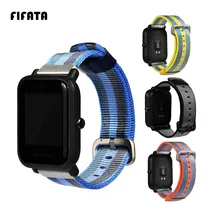 FIFATA сменный холщовый ремешок для Xiaomi Huami Amazfit Bip BIT PACE Lite Youth Smart Watch пригоден для ношения на запястье браслет ремешок для часов