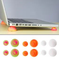 Многоцветный охлаждающая подставка для ноутбука Cooler Бал ноги противоскользящие ног Skidproof колодки Тетрадь аксессуары