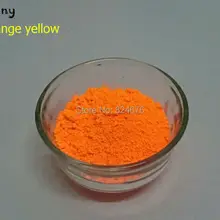 Неоновый оранжевый-желтый цвет Блестящий Флуоресцентный пигмент Люминесцентная пудра, 100 г/лот украшение порошковый флуоресцентный рисунок