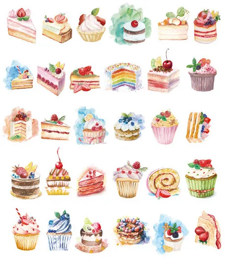 

30pcs / lot Irregular Shape Birthday Gift Card / Decorative Postcard / Creative Stationery Set