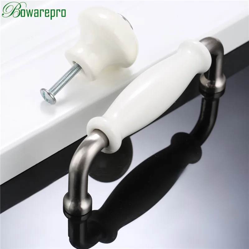Bowarepro антикварная мебель керамические ручки и ручки для кухонных шкафов дверная ручка для шкафа выдвижная ручка 96/128 мм горячая распродажа