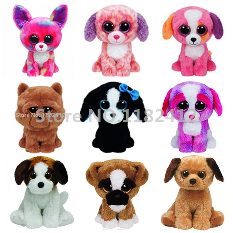 peluche chien gros yeux