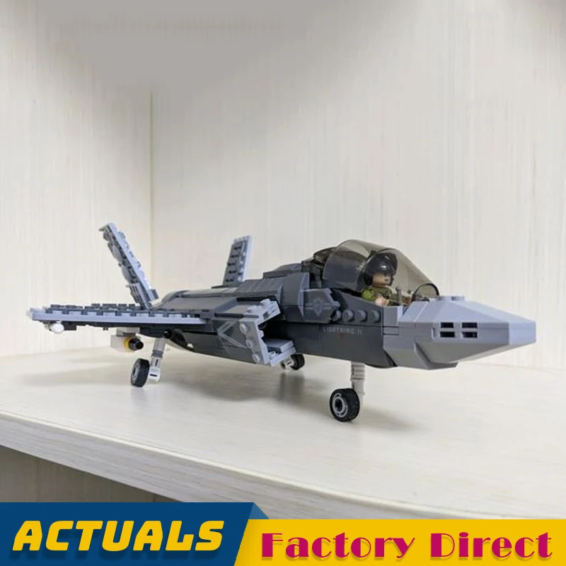 F35 боевик на поле битвы военные строительные блоки совместимые с 1ed армейским