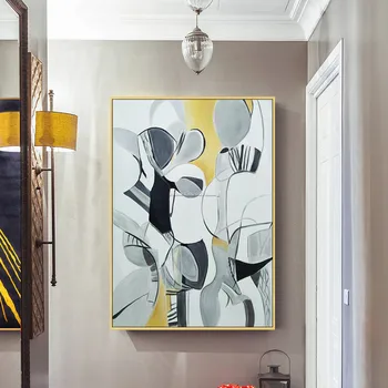 

Picasso style acrylic Painting on canvas Mordern abstract Geometric Nordic quadros cuadro decor Wall Art Pictures For home decor