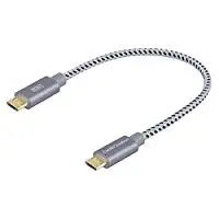 Micro USB 2.0 To Micro USB OTG Cable Male To Male with DJI Spark and Mavic, PS4, Android Phone and Tablet, DAC and More,8 Inch - Цвет: BlackWhite (Braided)