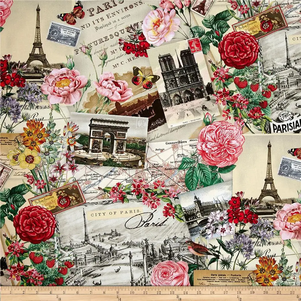 Buy DIY vintage european style Paris spring printing