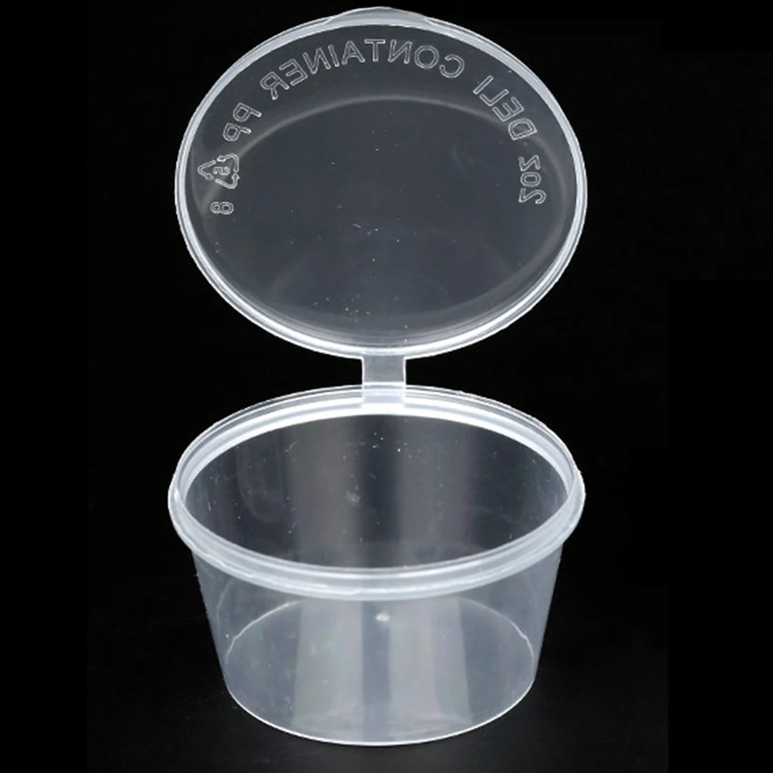 

100Pcs 32/42/50ML Plastic Sealed Sauce Cups Condiment Storage Containers with Lids - Transparent