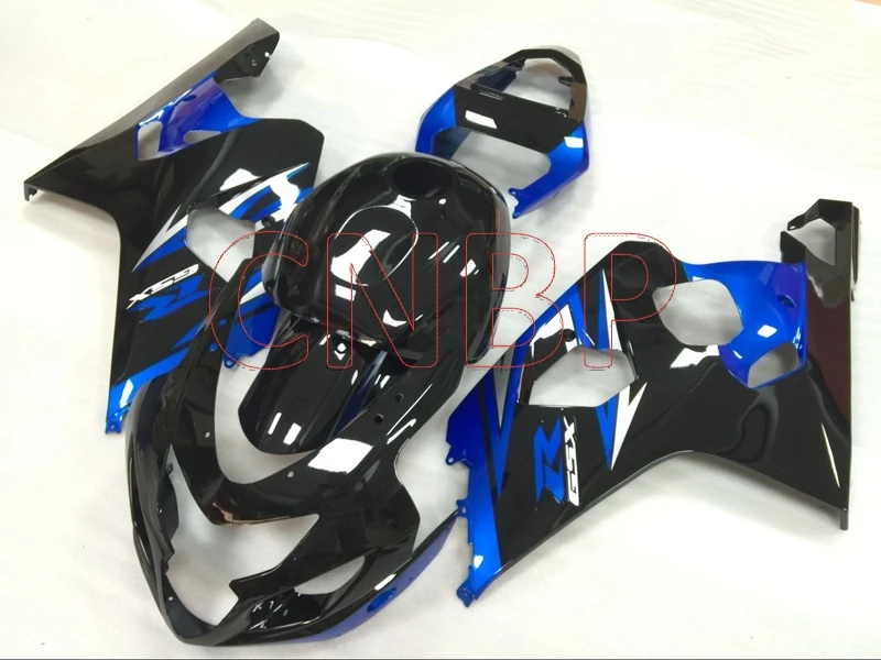 Обтекатели для Suzuki GSXR600 2004 - 2005 K4 голубые флеймы GSX R 750 05 без краски | Автомобили и