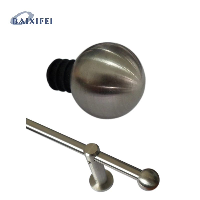 

D12mm Curtain Rod Decorative Head Ball, Curtain Accessories Finials for Window Decoration