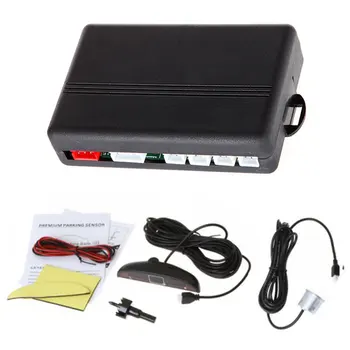 

KKmoon Digital LED Display Car Parking System Assistance Reverse Parking Backup System Detection Radar 4 Sensors DC 12V