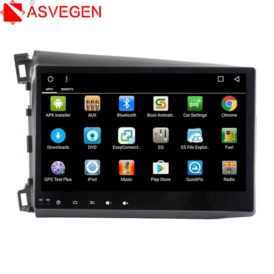 Excellent Asvegen 10.2 inch Android 7.1Quad Core Car Auto WIFI Radio Multimedia Player GPS Navigation For Honda Civic 2012-2015 0