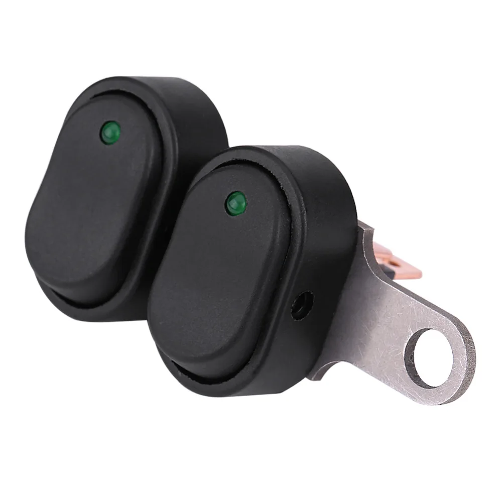 

Motorcycle Scooter LED Headlight Headlamp On Off Switch with Green Indicator A Type for most 12V motorcycles motorbike scooter